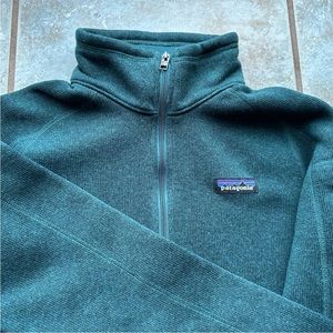 Patagonia Better Sweater 1/4 Zip - Teal M